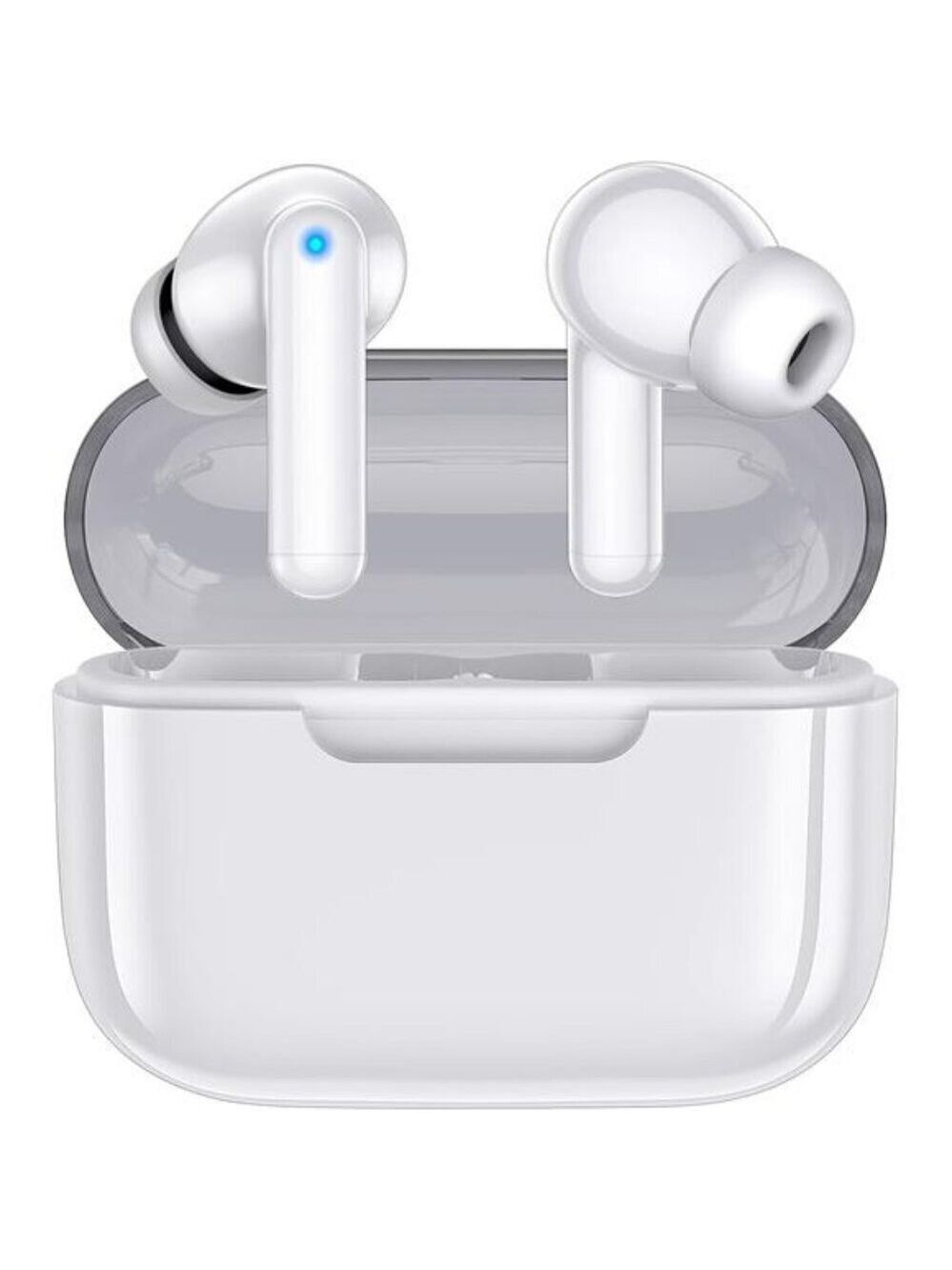 Wireless Bluetooth Earbuds White Deep Bass Mic Noise Canceling Workout Headphone
